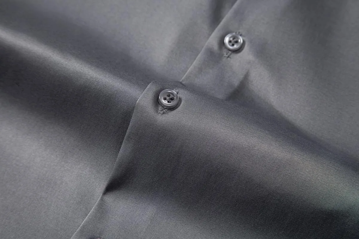 Men's Dress Shirts Formal Slim Fit Stretch Long Sleeve Button Down Shirt for Men Wrinkle Free Collar Business Shirts