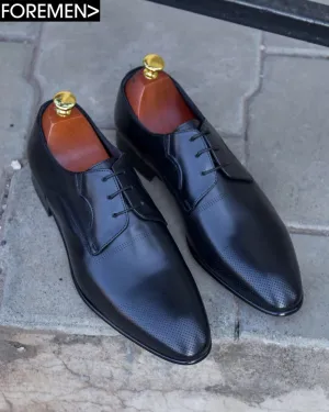MONARCH | Black Leather Sole Derbies