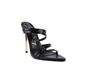 New Affair Croc Metal High Heeled Sandals
