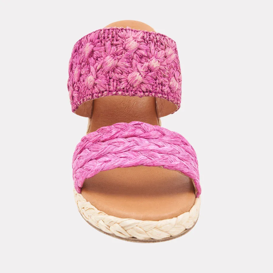Nolita Braided Raffia Espadrille Wedge