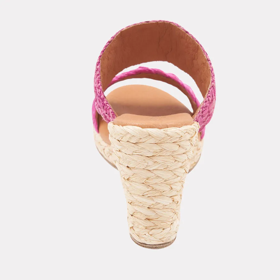 Nolita Braided Raffia Espadrille Wedge