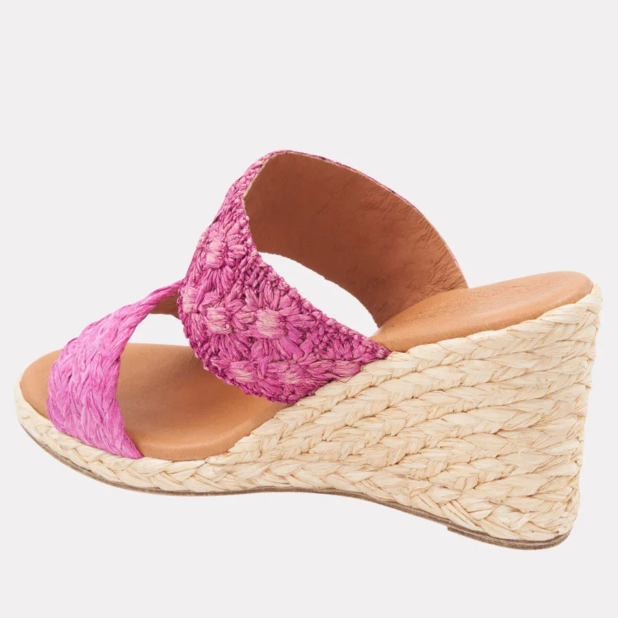 Nolita Braided Raffia Espadrille Wedge