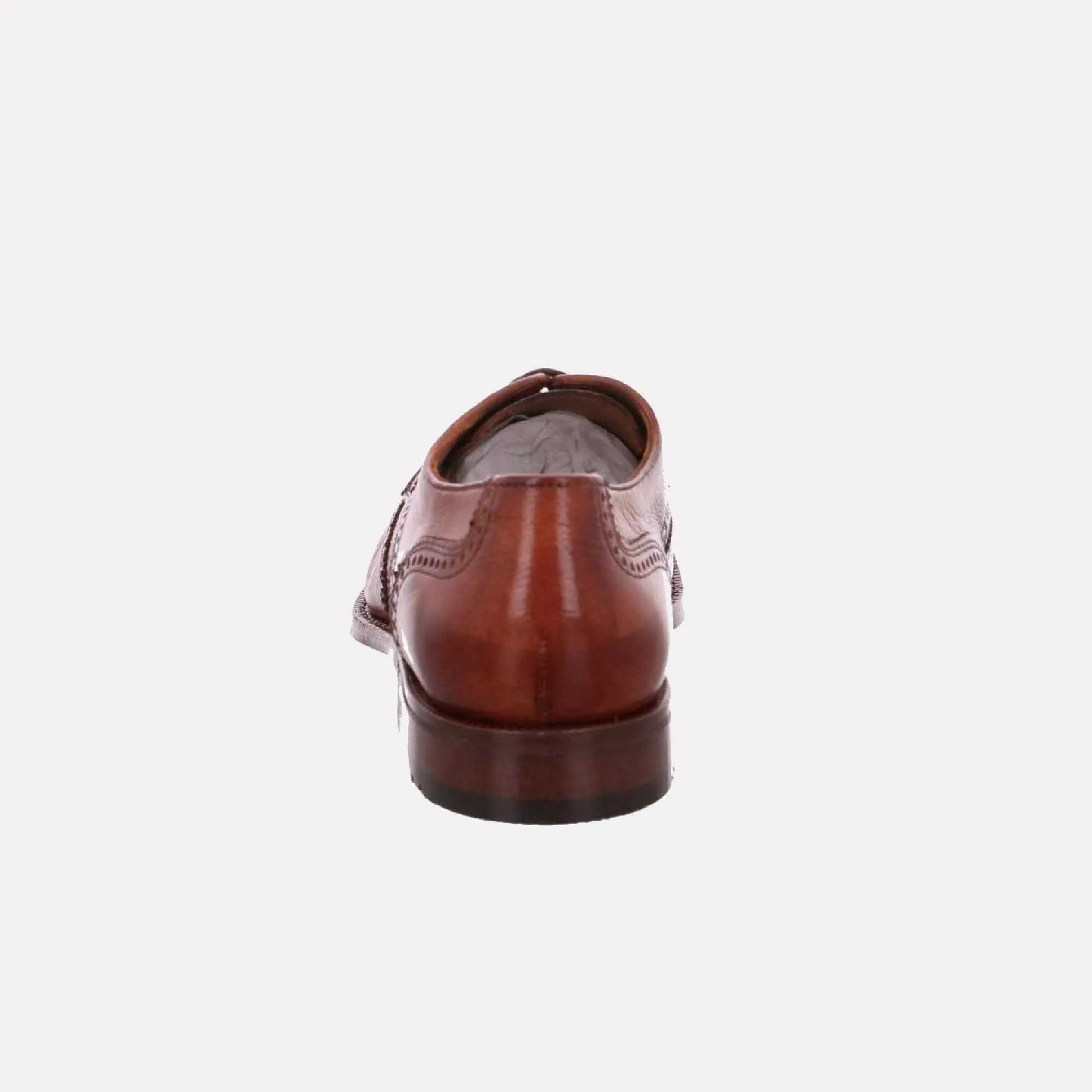 Ores Lace Up Wingtip Leather Dress Shoe / Marrone