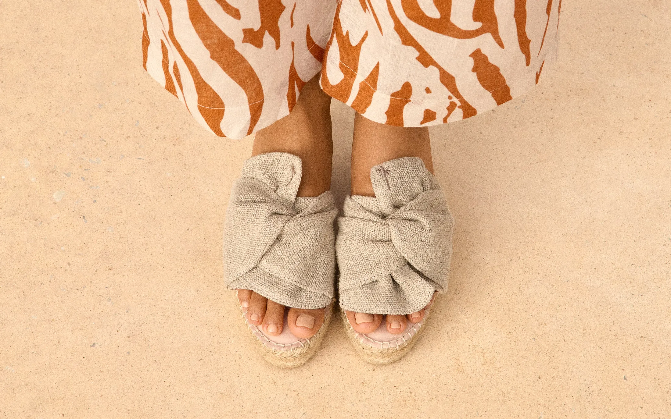 Organic Hemp Platforms With Knot - O71WK - La Havana Natural