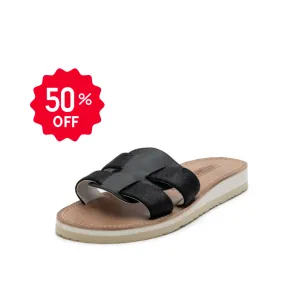PIPPA Mayrich metallic black slides