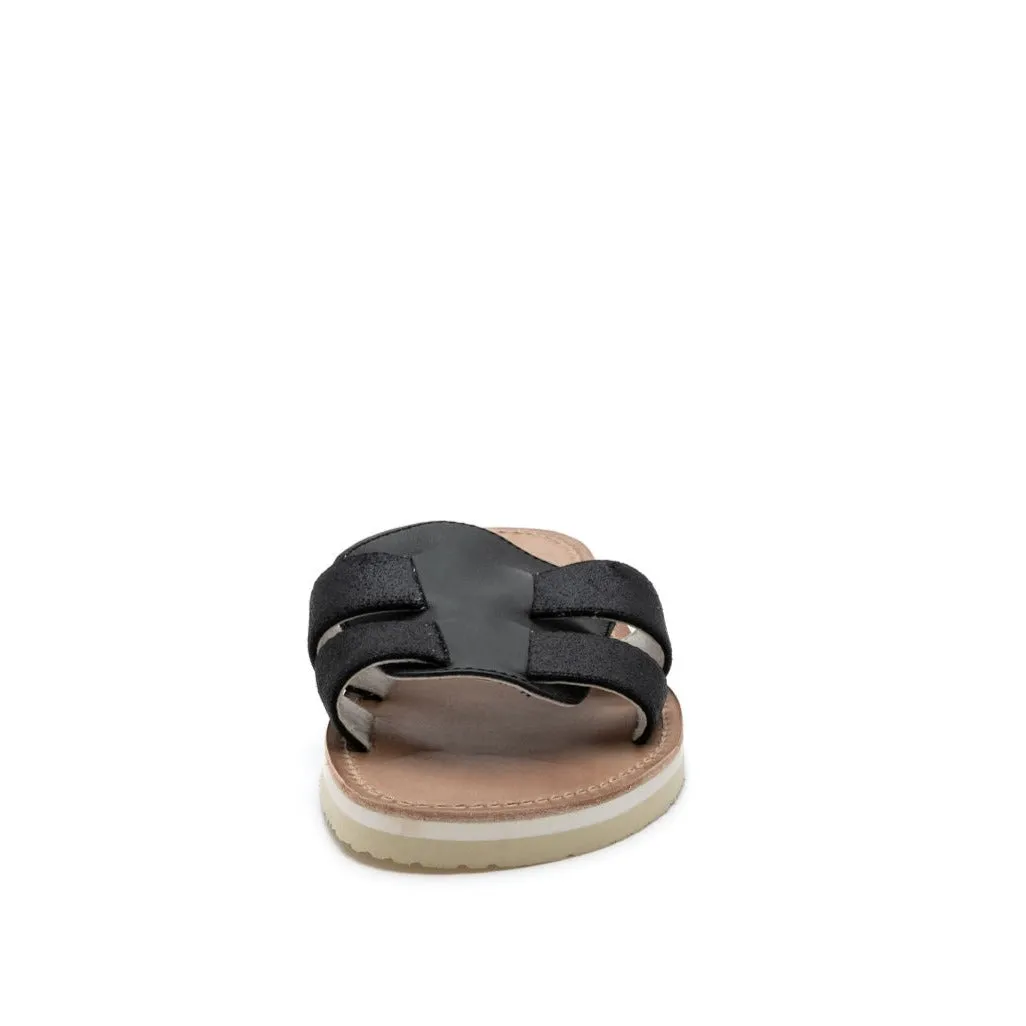 PIPPA Mayrich metallic black slides