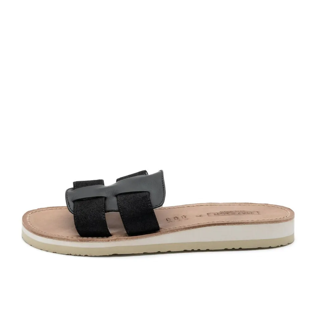 PIPPA Mayrich metallic black slides