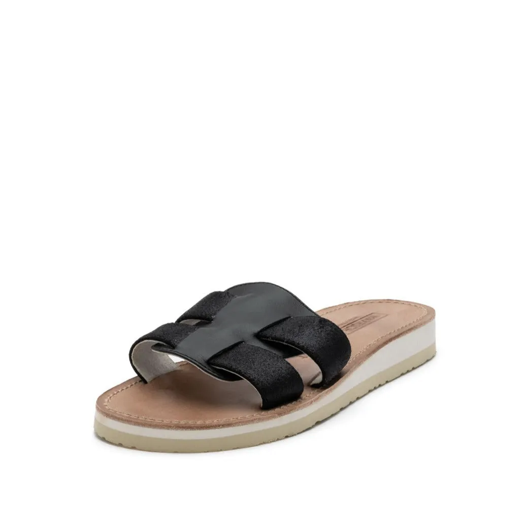 PIPPA Mayrich metallic black slides