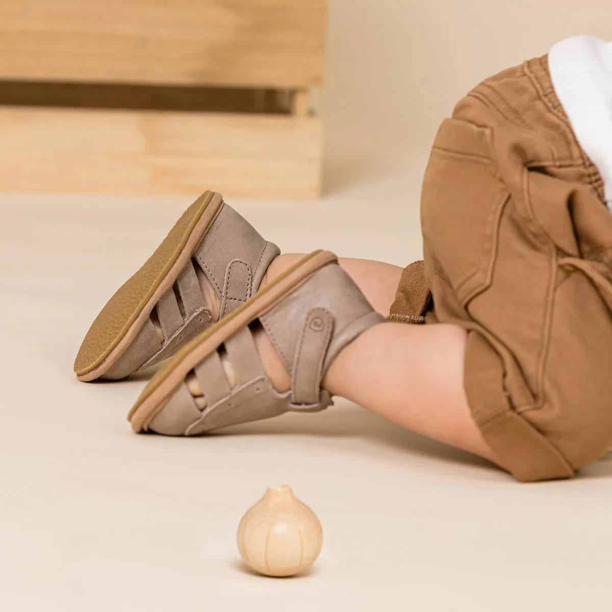 Pretty Brave Baby Charlie Sandal - Taupe