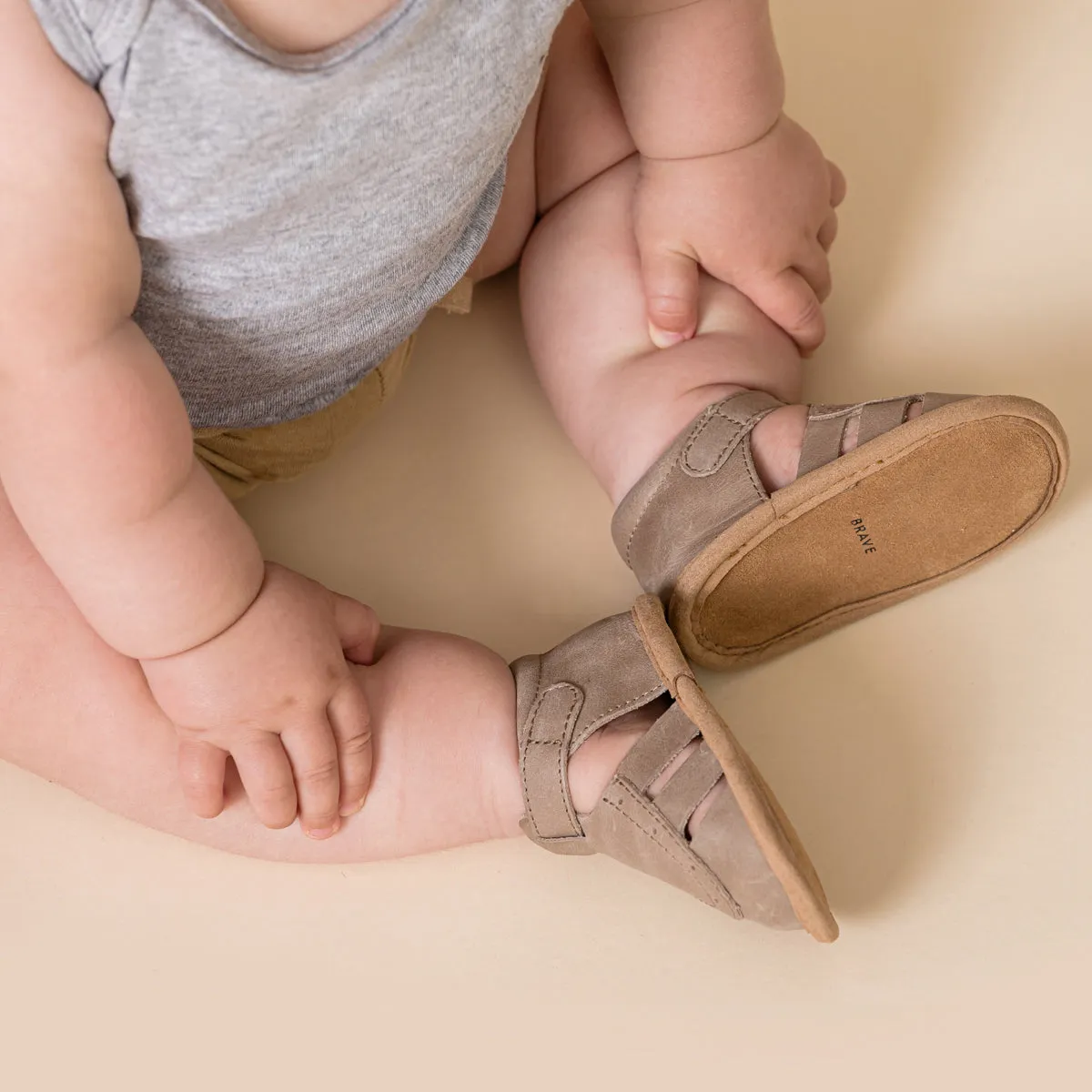 Pretty Brave Baby Charlie Sandal - Taupe