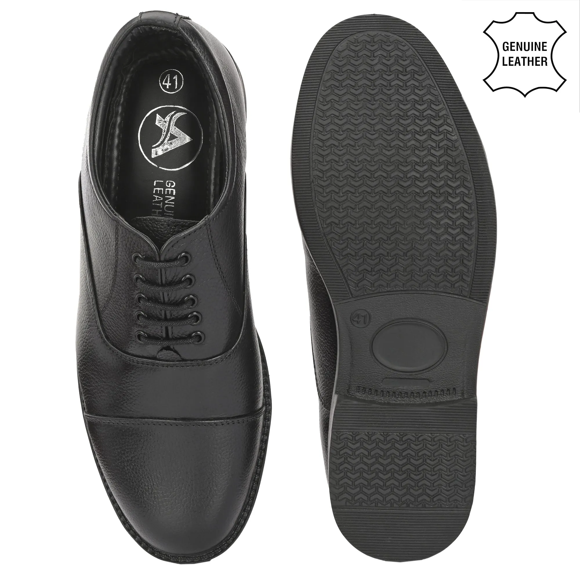 Refined Full Grain Leather Derby Lace Ups