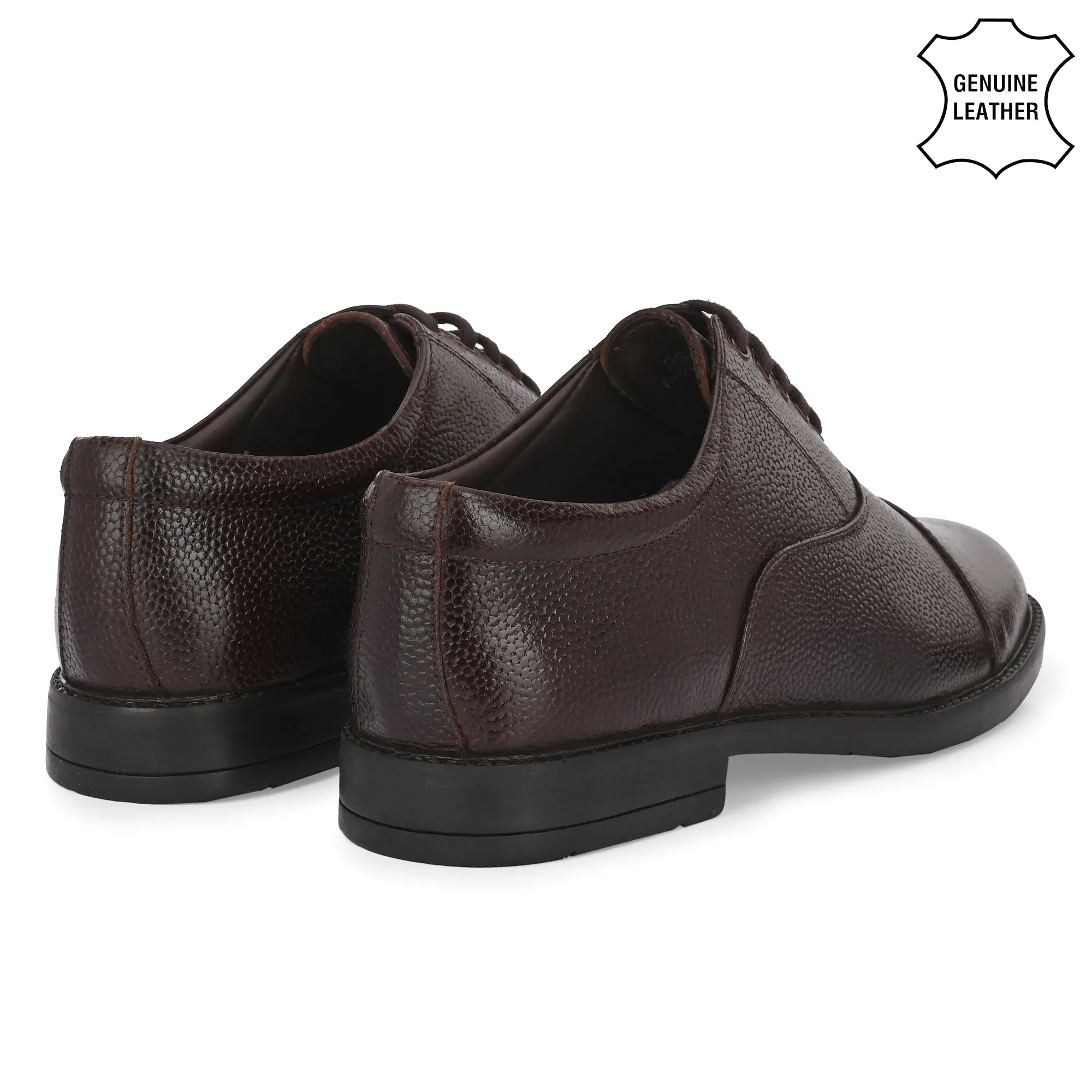 Refined Full Grain Leather Derby Lace Ups