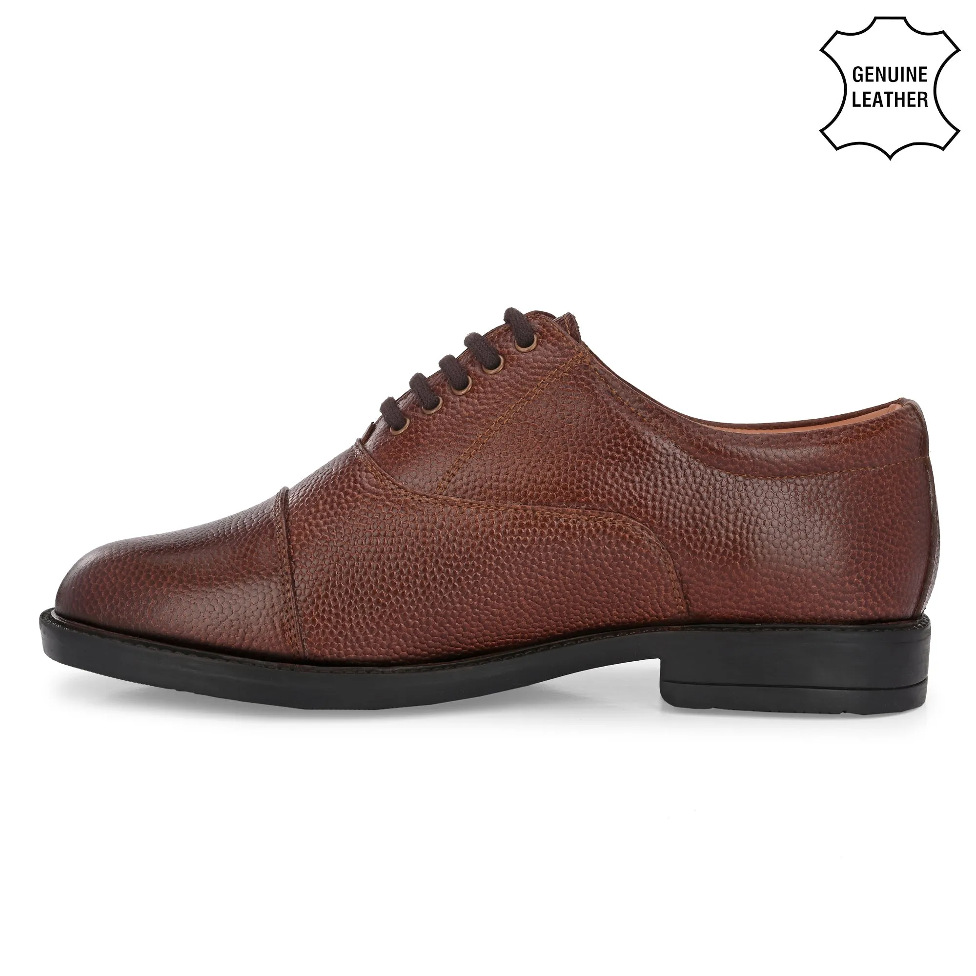 Refined Full Grain Leather Derby Lace Ups