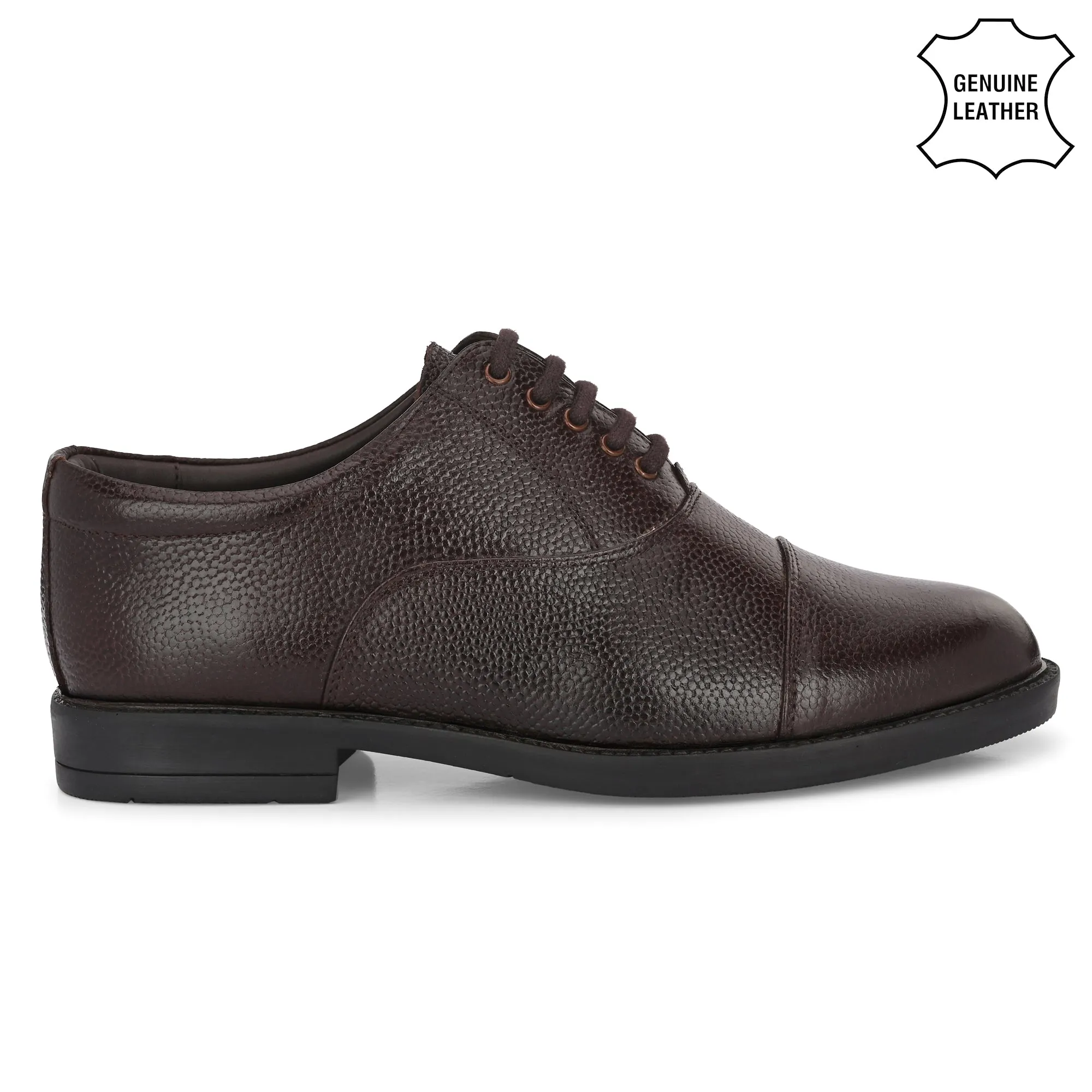 Refined Full Grain Leather Derby Lace Ups