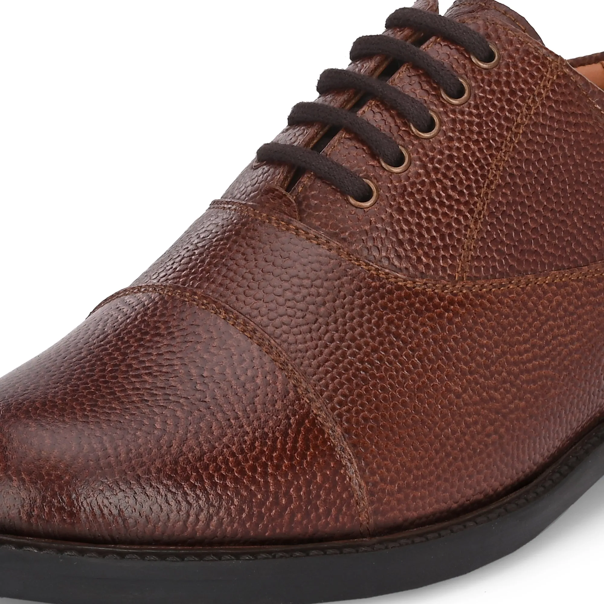 Refined Full Grain Leather Derby Lace Ups