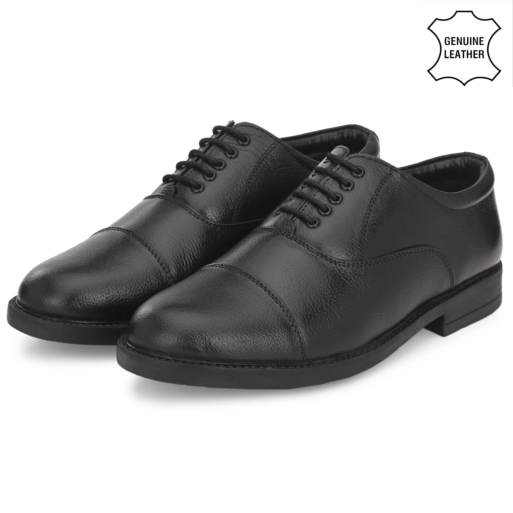 Refined Full Grain Leather Derby Lace Ups