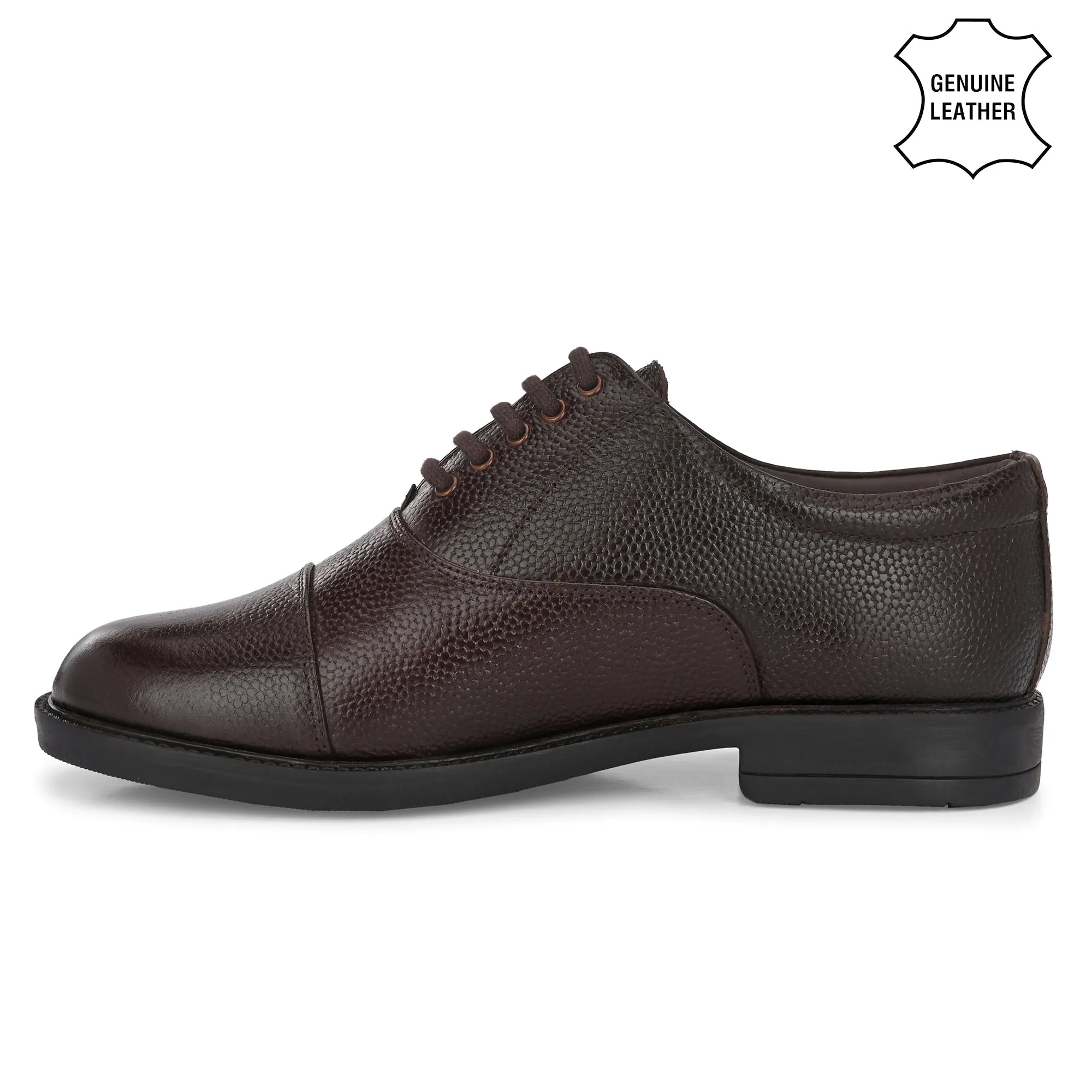 Refined Full Grain Leather Derby Lace Ups
