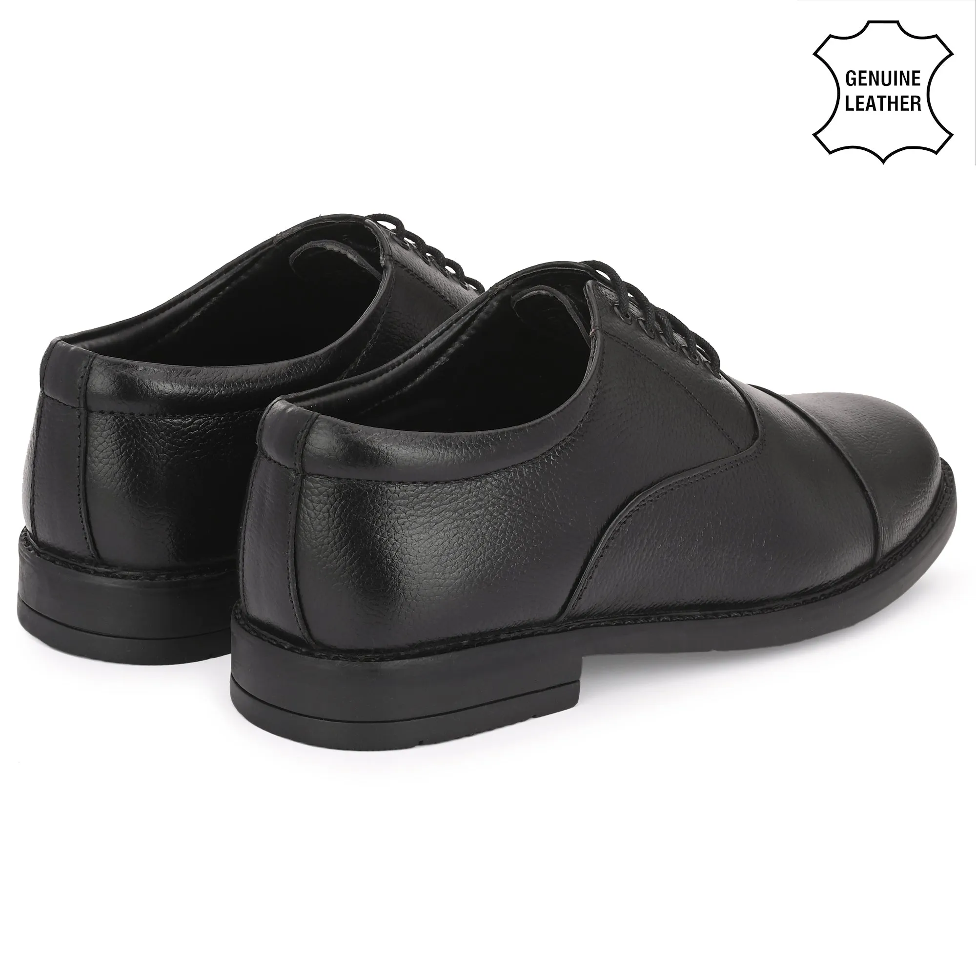 Refined Full Grain Leather Derby Lace Ups