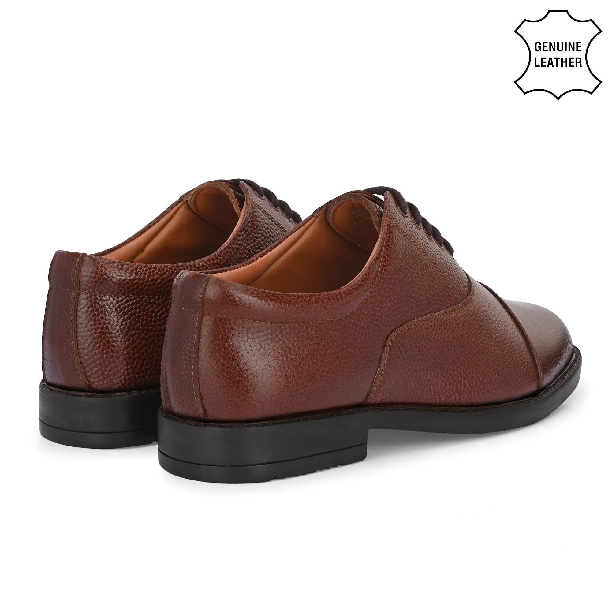 Refined Full Grain Leather Derby Lace Ups
