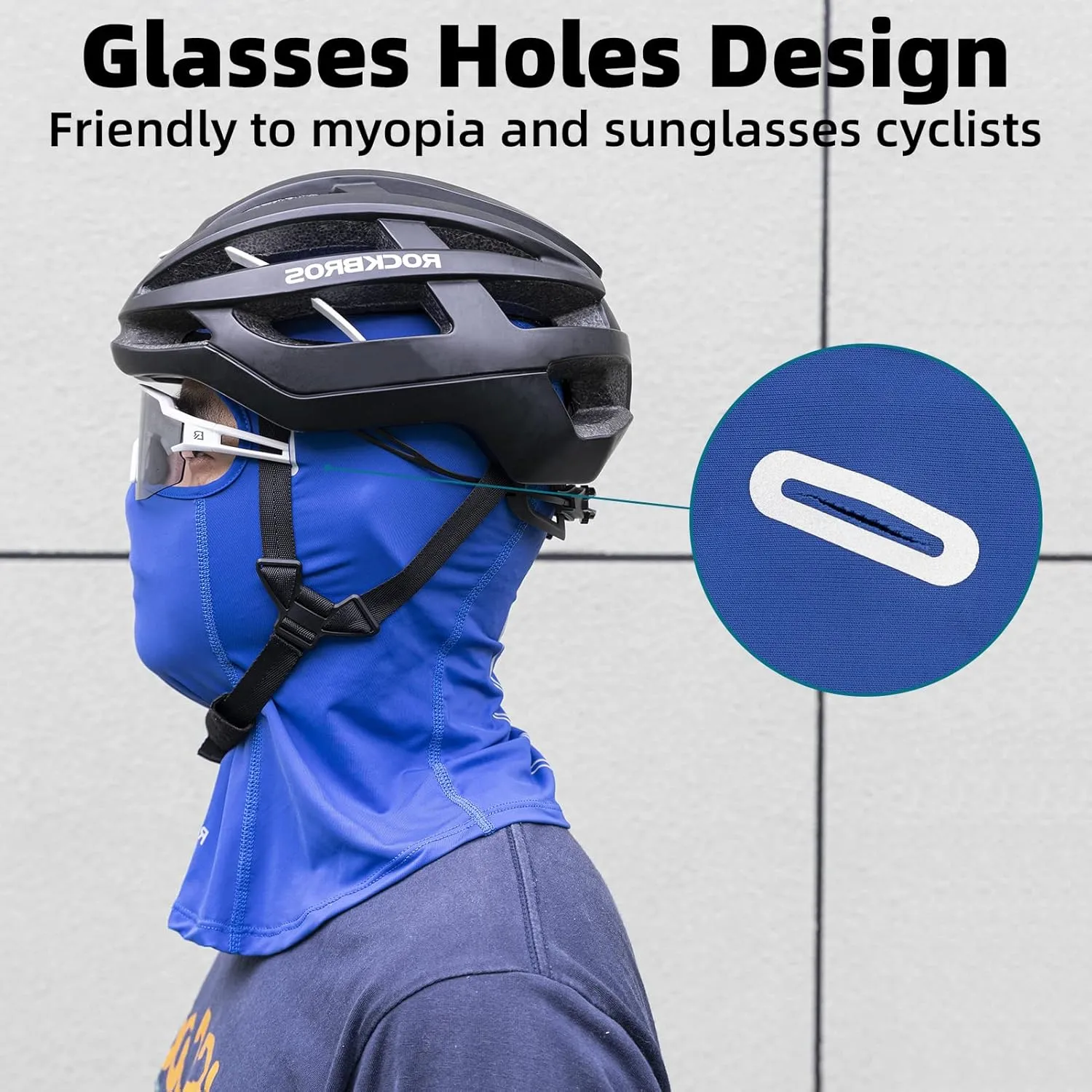 ROCKBROS Summer Balaclava Face Mask Cooling Neck Gaiter Breathable Face Covering Motorcycle Cycling for Men Women