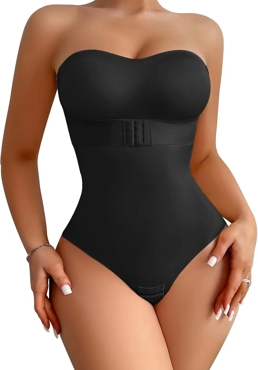 Shapewear Bodysuit Tummy Control Strapless Bra Shapewear for Women Strapless Faja Body Shaper Thong Light Shapewear