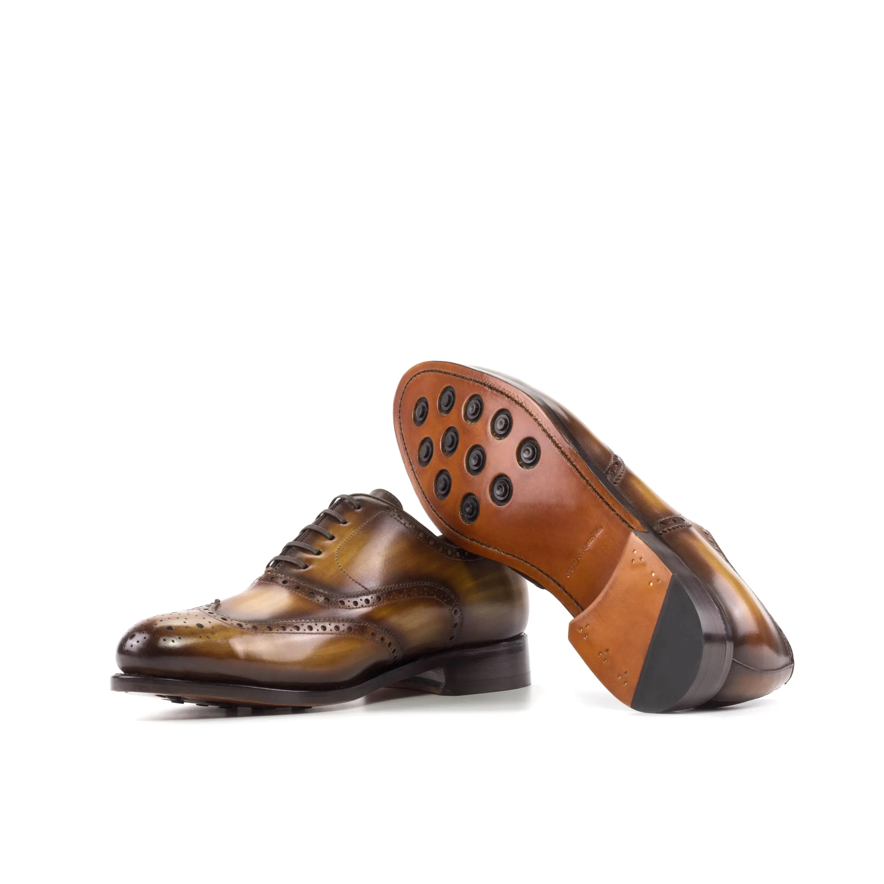 Spectral patina full brogue shoes