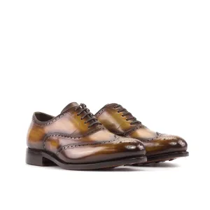 Spectral patina full brogue shoes